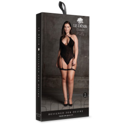 Shade by Le Désir Body avec Porte-Jarretelles Grande Taille Shade Metis Noir